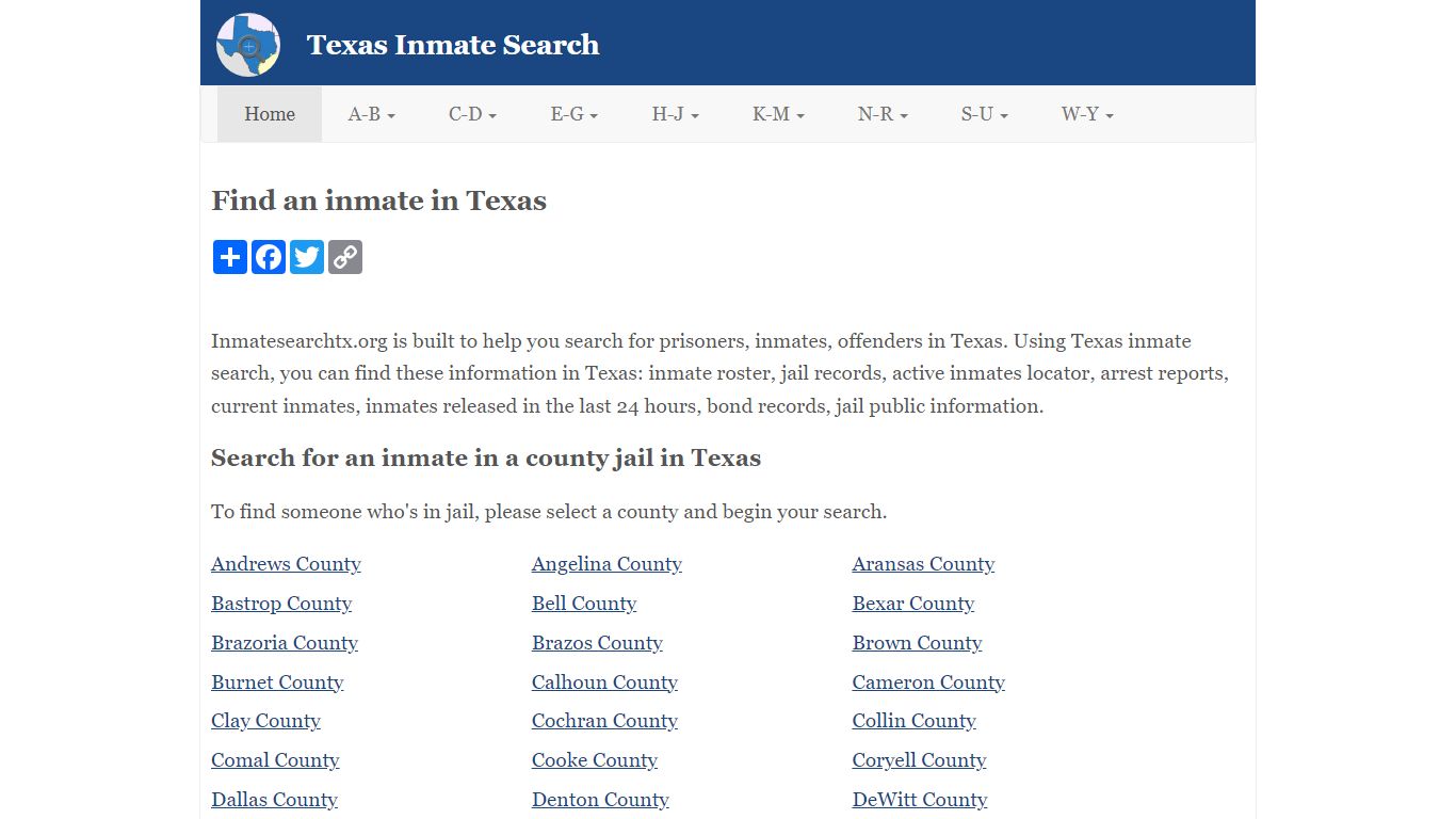 Aransas County Jail Inmate Search